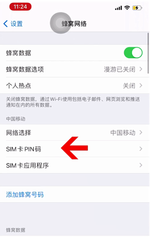 甘州苹果14维修网分享如何给iPhone14的SIM卡设置密码 