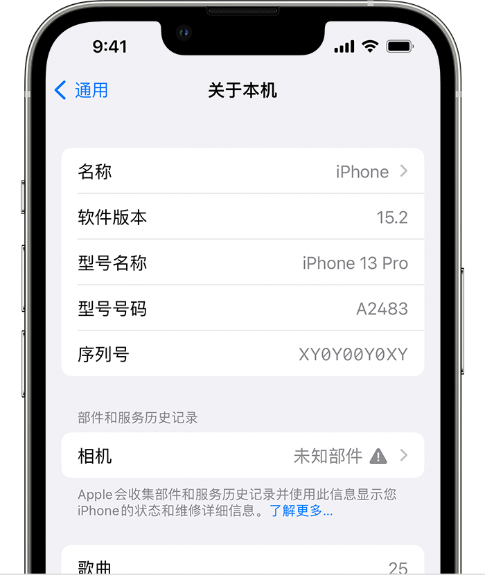 甘州苹果维修分享iPhone 出现提示相机“未知部件”是什么原因？ 